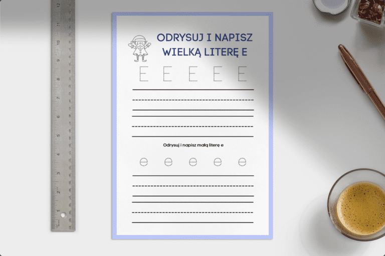 zeszyt do nauki pisania liter