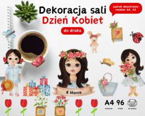 Dekoracja sali Dzień Kobiet