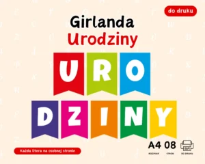 Girlanda Urodziny