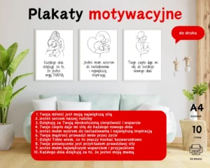 Plakaty dla Mamy Line ART