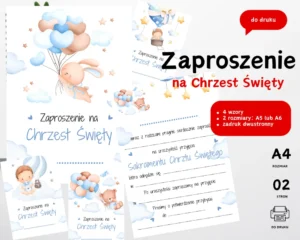 Zaproszenie na Chrzest Święty