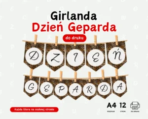 girlanda dzień Geparda