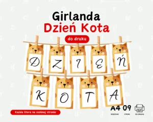 Girlanda Dzień Kota