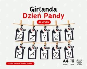 Girlanda Dzień Pandy