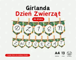 girlanda dzień Zwierząt