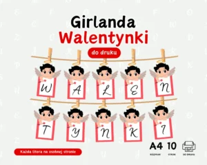 Girlanda Walentynki