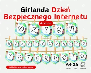 Girlanda Dzień Bezpiecznego Internetu