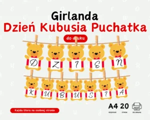 Girlanda Dzień Kubusia Puchatka