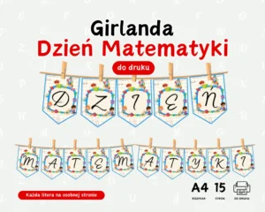 Girlanda Dzień Matematyki