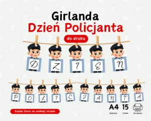 Girlanda Dzień Policjanta