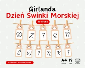 Girlanda Dzień Świnki Morskiej