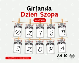 Girlanda Dzień Szopa