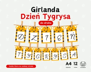 Girlanda Dzień Tygrysa