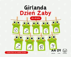 Girlanda Dzień Żab