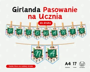 Girlanda Pasowanie na ucznia