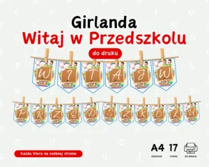 Girlanda Witaj w przedszkolu
