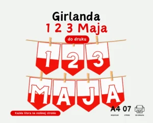 Girlanda 1 2 3 Maja