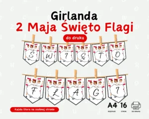 Girlanda 2 Maja Święto Flagi