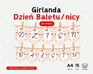 Girlanda Dzień Baletu
