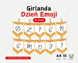 Girlanda Dzień Emoji