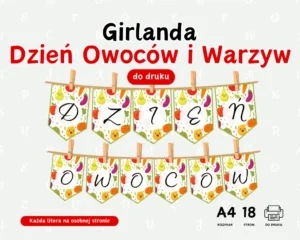 Girlanda Dzień Owoców i Warzyw
