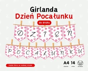 Girlanda Dzień Pocałunku