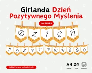 Girlanda Dzień Pozytywnego Myślenia
