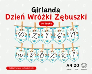 Girlanda Dzień Wróżki Zębuszki