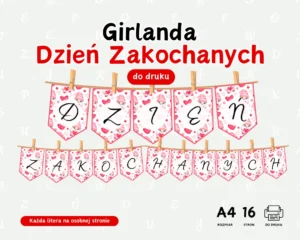 Girlanda Dzień Zakochanych