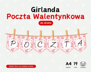Girlanda Poczta Walentynkowa