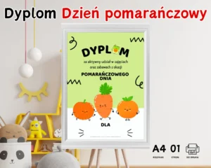 Dyplom Dzień pomarańczowy