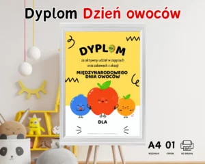 Dyplom Międzynarodowy Dzień Owoców