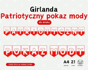 Girlanda Patriotyczny pokaz mody