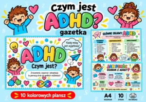 Czym jest ADHD - gazetka edukacyjna