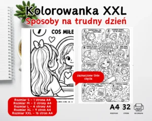 Kolorowanka XXL Sposoby na trudny dzień – emocje dzieci
