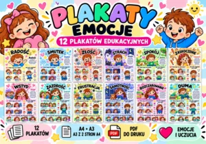 Plakaty edukacyjne Emocje i uczucia