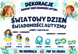 Dekoracje na Światowy Dzień Świadomości Autyzmu