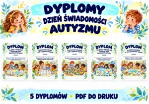 Dyplomy na Światowy Dzień Świadomości Autyzmu
