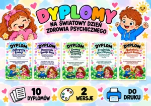 Dyplomy na Światowy Dzień Zdrowia Psychicznego