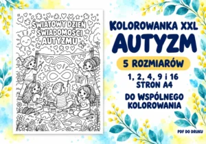 Kolorowanka XXL – Światowy Dzień Świadomości Autyzmu