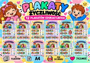 Plakaty edukacyjne życzliwość