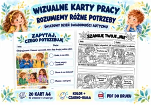 Wizualne karty pracy - autyzm